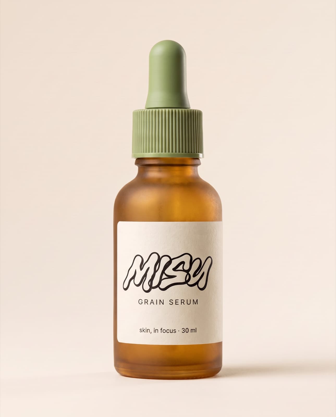 The Grain serum, the same bottle in a new glass colour
