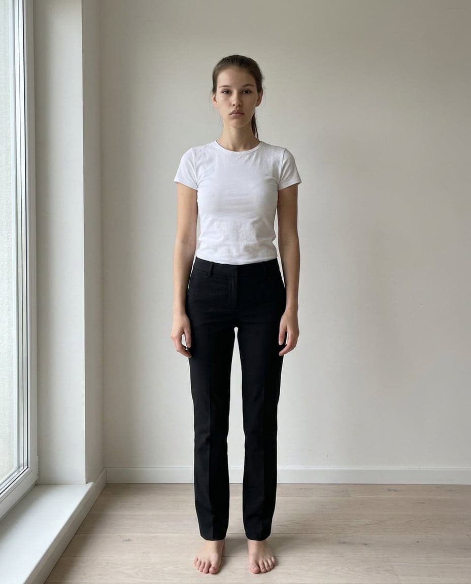 Lora's twin: full length, a phone photo in daylight